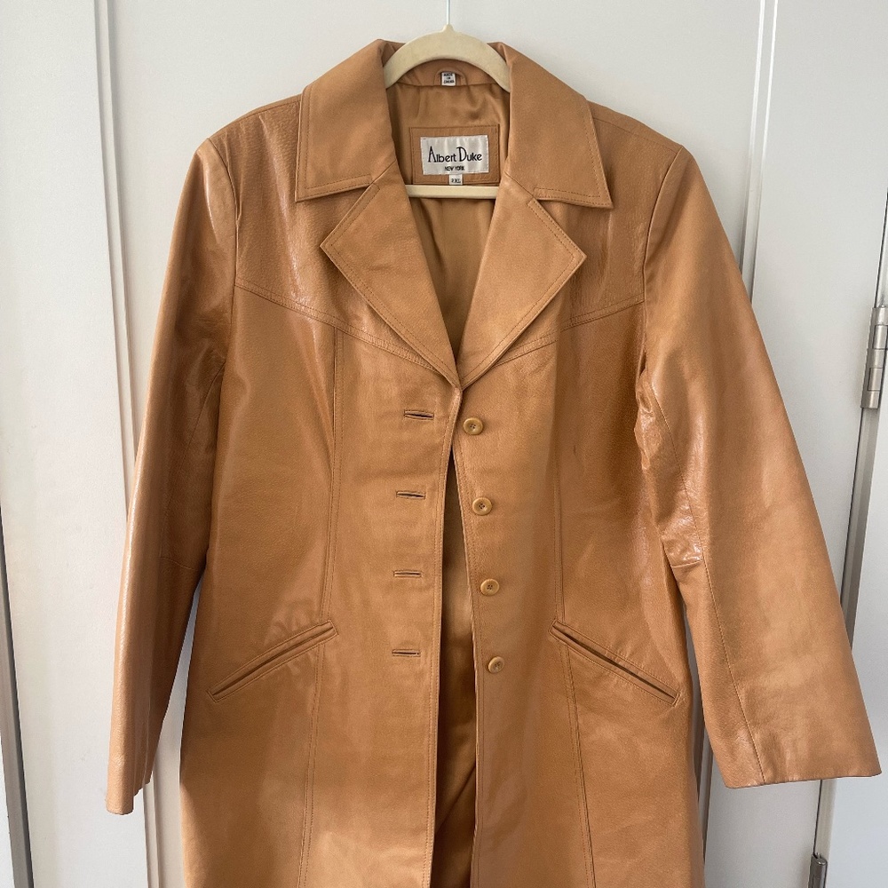 Albert Duke New York / Leather Trench Coat